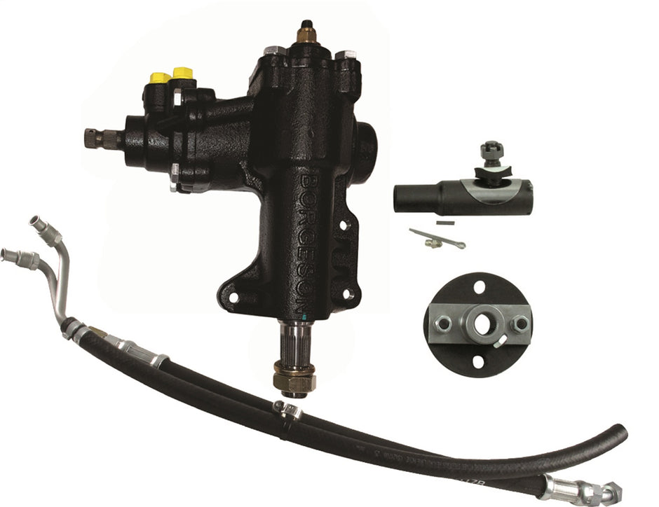 Borgeson - Steering Conversion Kit - P/N: 999025 - 1968-1970 Mustang complete power steering conversion kit. Fits 68-70 Mustangs with factory power steering and 200/250 I-6. Includes all necessary components for conversion.