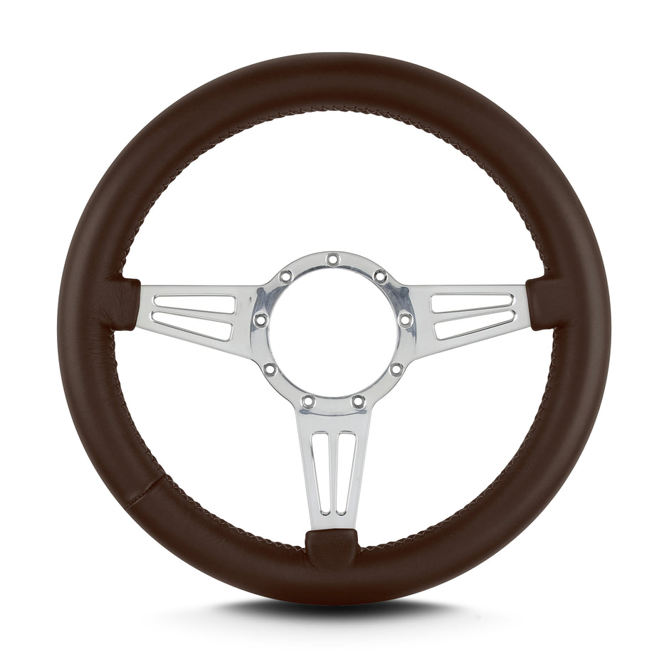 MARK 4 DOUBLE SLOT POLISHED  THICK GRIP BROWN