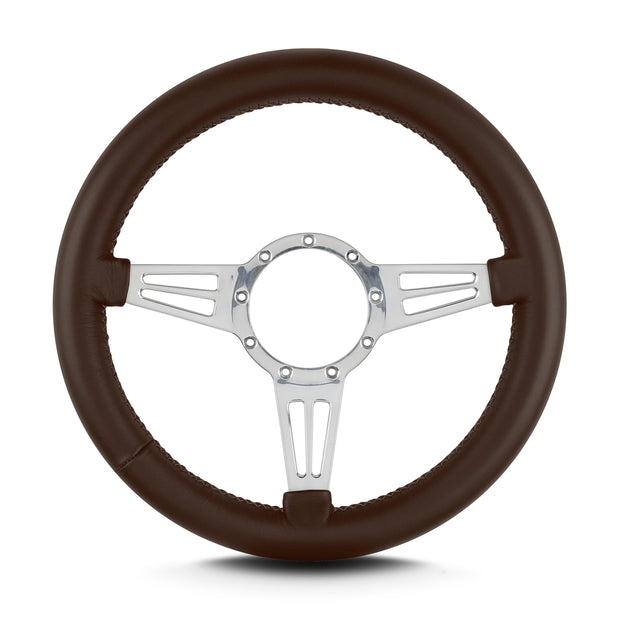 MARK 4 DOUBLE SLOT POLISHED  THICK GRIP BROWN