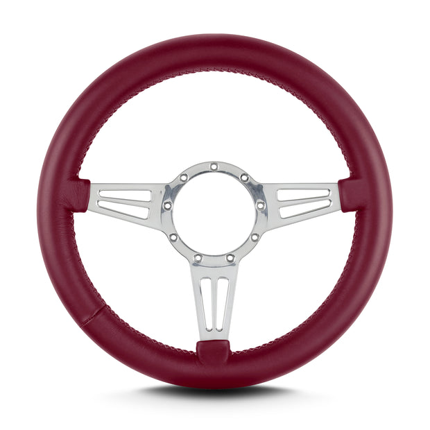 MARK 4 DOUBLE SLOT POLISHED  THICK GRIP BURGANDY