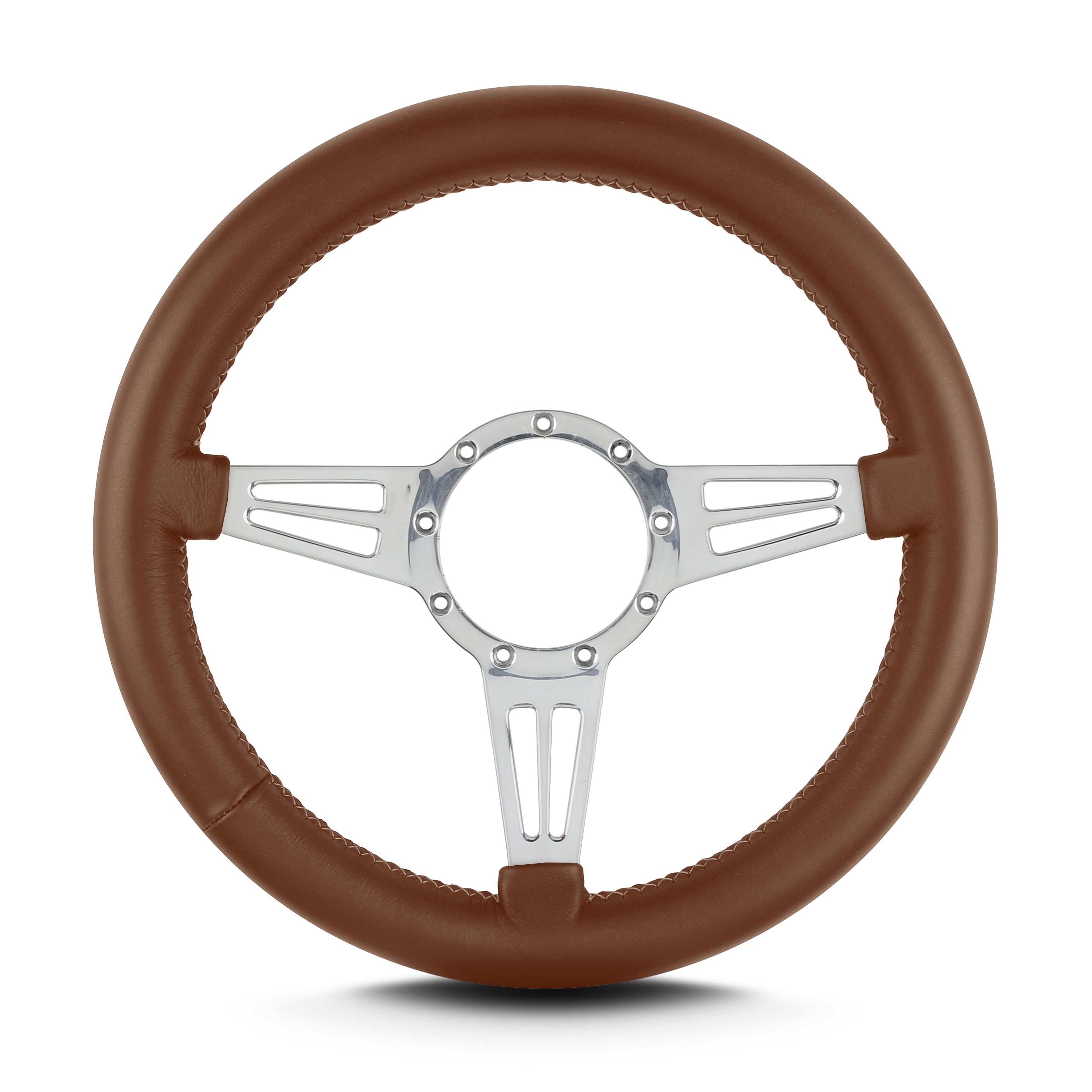 MARK 4 DOUBLE SLOT POLISHED  THICK GRIP CARAMEL