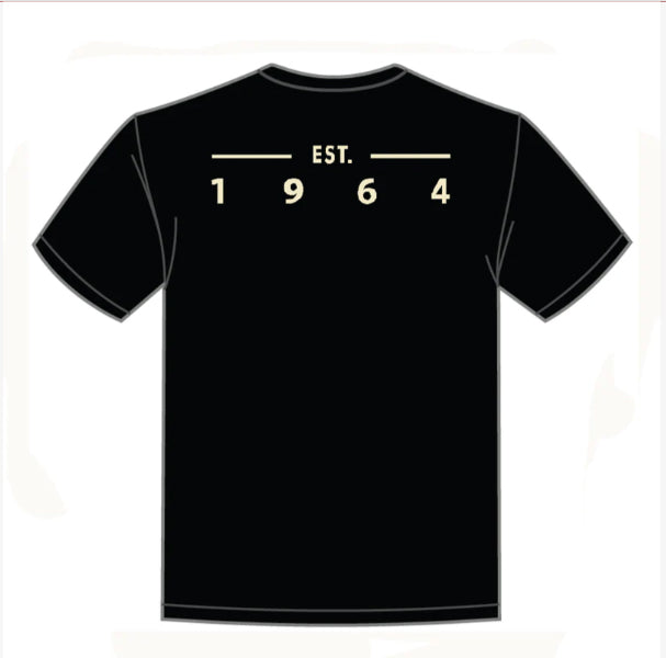 POSIES Pinstripe - EST 1964 Black T-Shirt