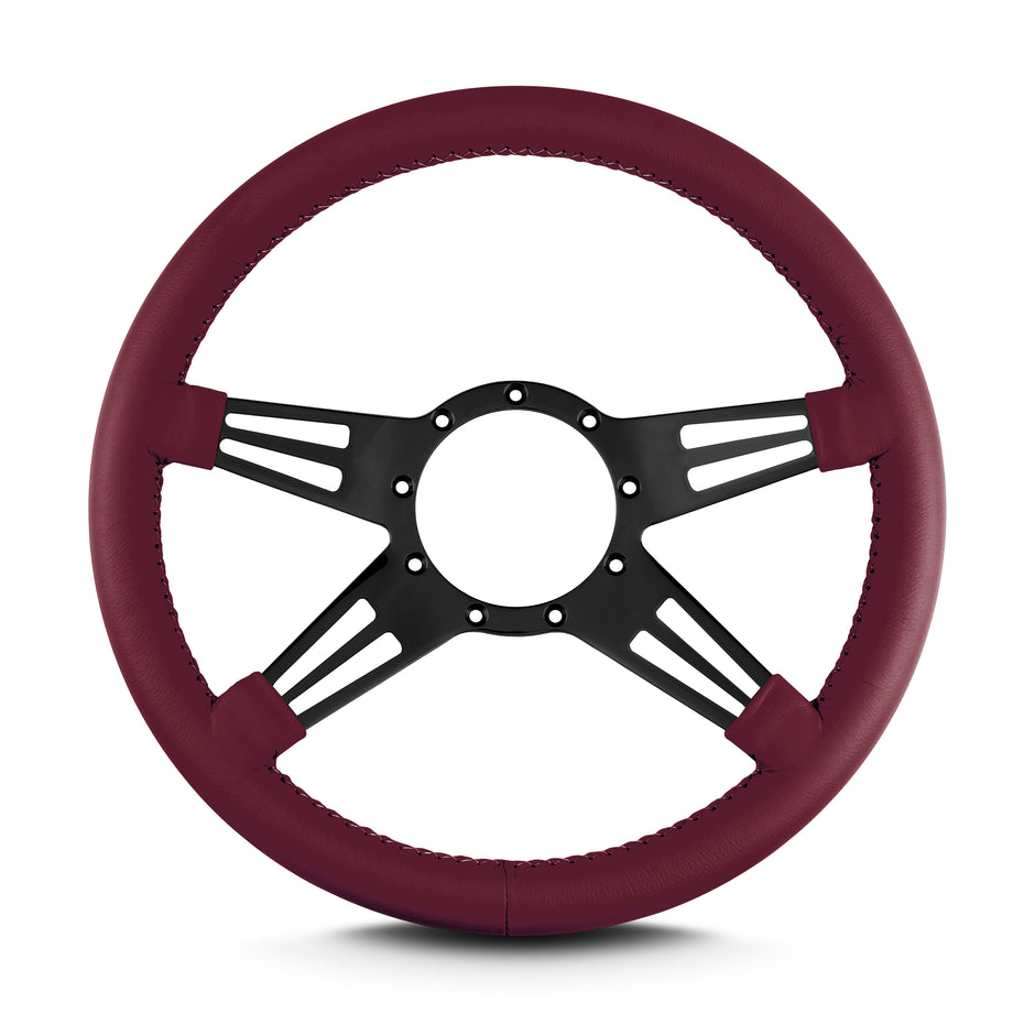 MARK 9 DOUBLE SLOT BLACK  STANDARD GRIP BURGANDY