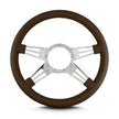 MARK 9 DOUBLE SLOT POLISHED  STANDARD GRIP BROWN