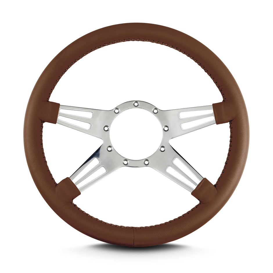 MARK 9 DOUBLE SLOT POLISHED  STANDARD GRIP CARAMEL