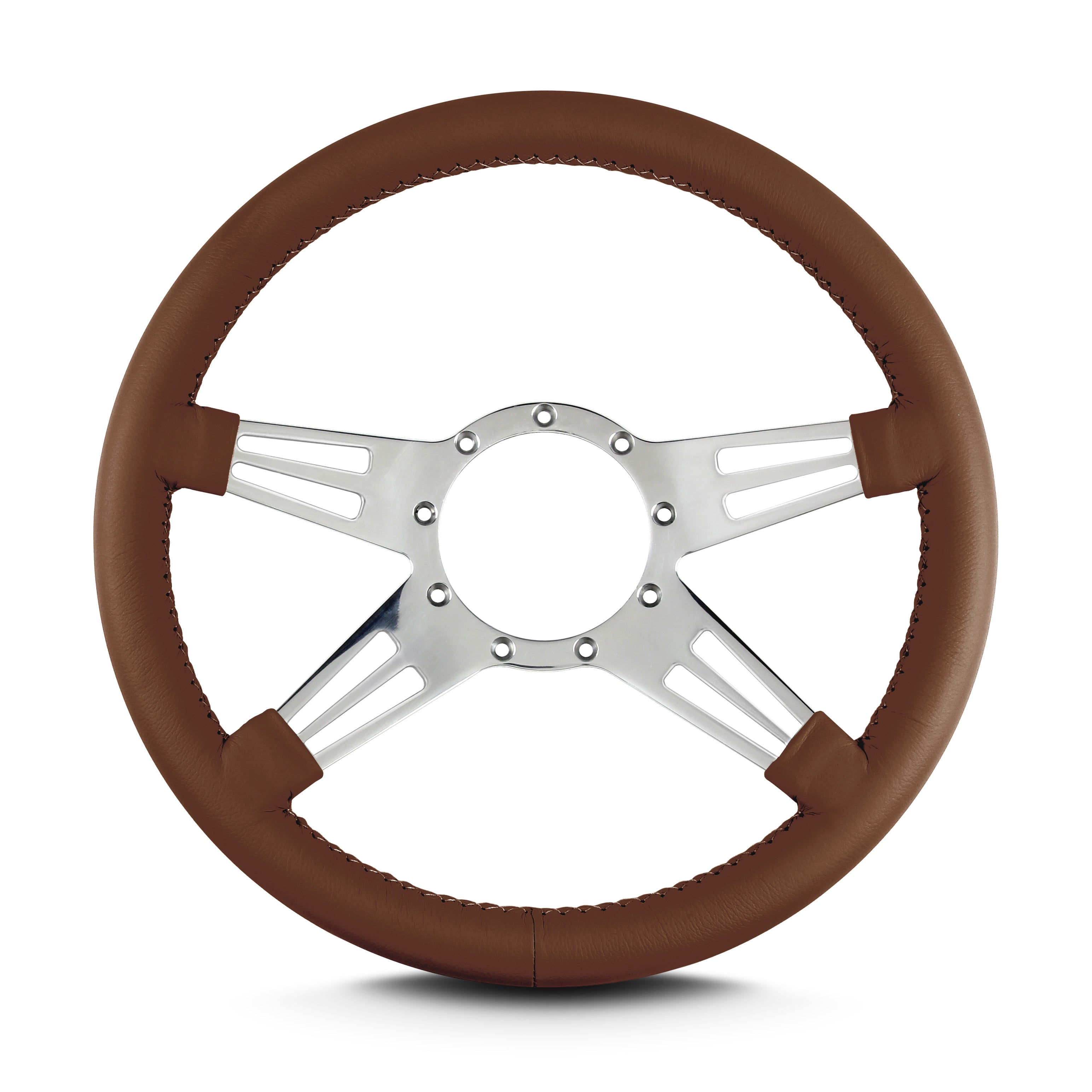 MARK 9 DOUBLE SLOT POLISHED  STANDARD GRIP CARAMEL