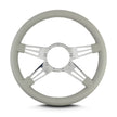 MARK 9 DOUBLE SLOT POLISHED  STANDARD GRIP LIGHT GREY