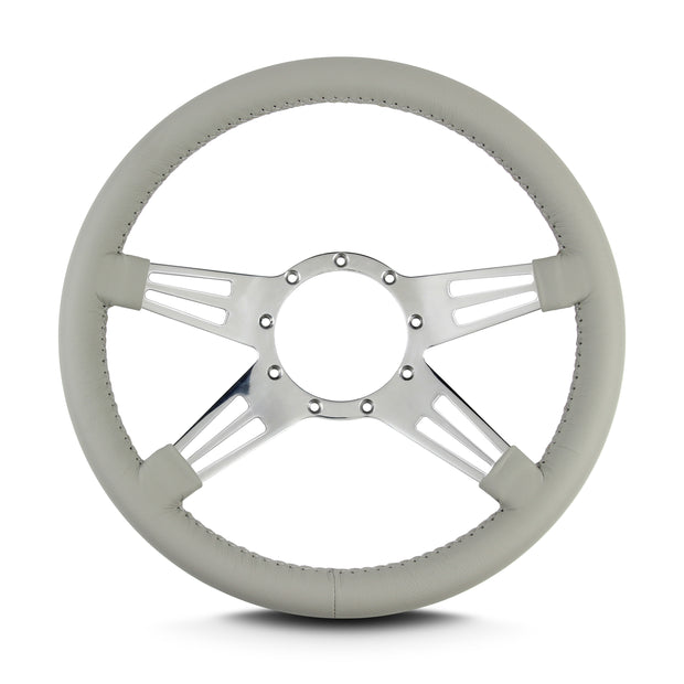 MARK 9 DOUBLE SLOT POLISHED  STANDARD GRIP LIGHT GREY