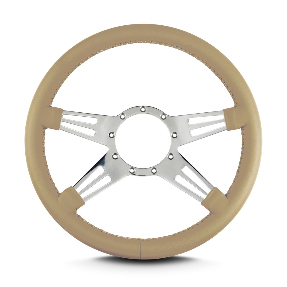 MARK 9 DOUBLE SLOT POLISHED  STANDARD GRIP TAN