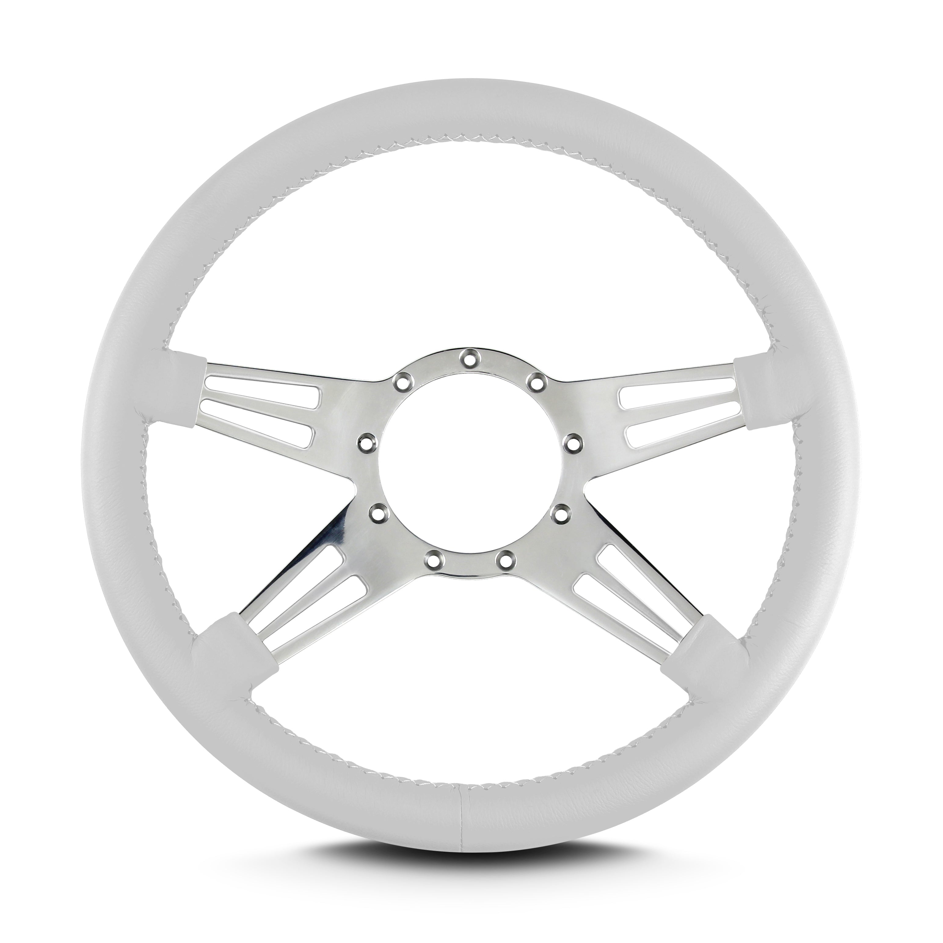 MARK 9 DOUBLE SLOT POLISHED  STANDARD GRIP WHITE