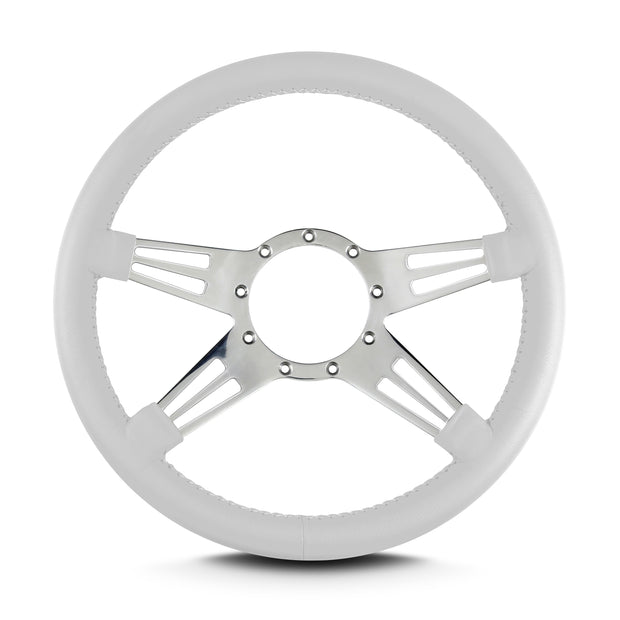 MARK 9 DOUBLE SLOT POLISHED  STANDARD GRIP WHITE