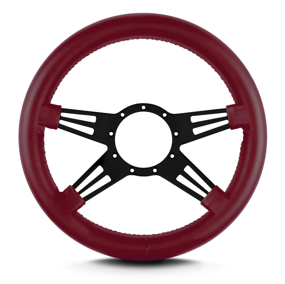 MARK 9 DOUBLE SLOT BLACK  THICK GRIP BURGANDY