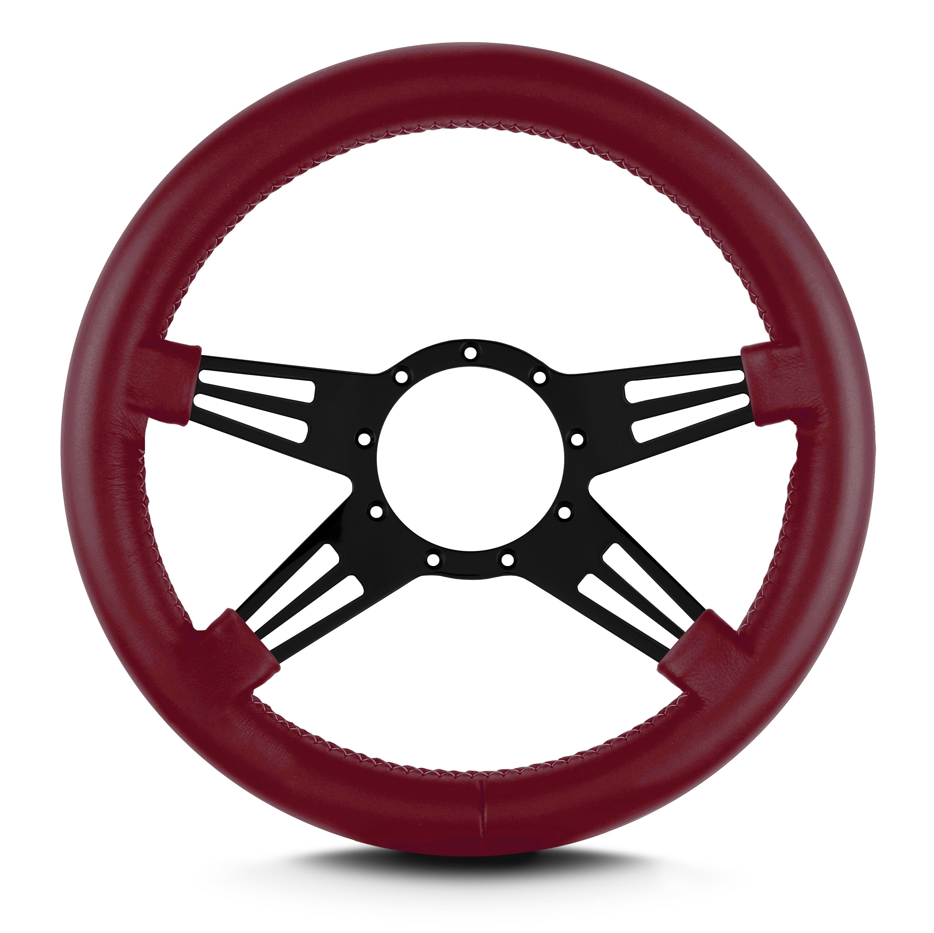 MARK 9 DOUBLE SLOT BLACK  THICK GRIP BURGANDY