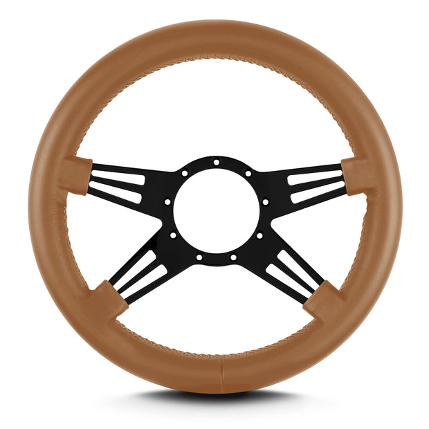 MARK 9 DOUBLE SLOT BLACK  THICK GRIP CHESTNUT