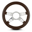MARK 9 DOUBLE SLOT POLISHED  THICK GRIP BROWN