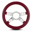 MARK 9 DOUBLE SLOT POLISHED  THICK GRIP BURGANDY