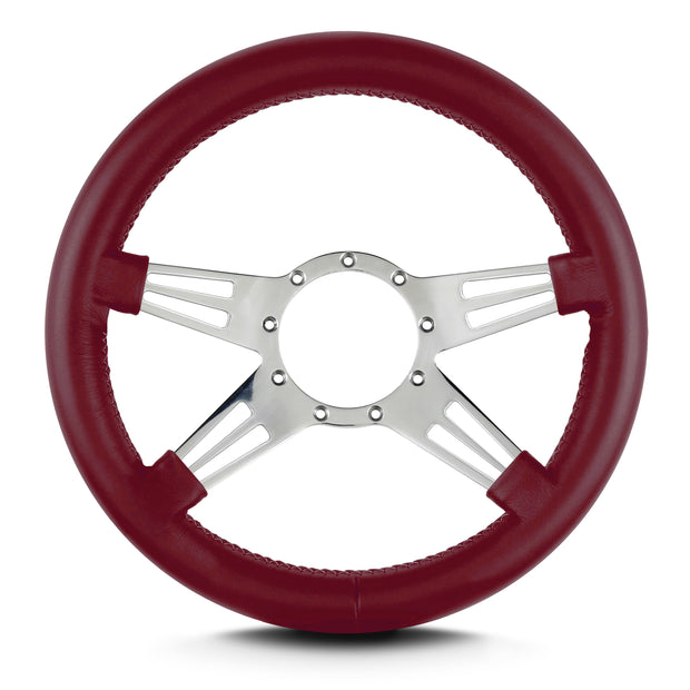 MARK 9 DOUBLE SLOT POLISHED  THICK GRIP BURGANDY