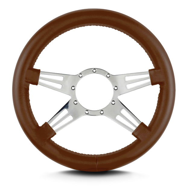 MARK 9 DOUBLE SLOT POLISHED  THICK GRIP CARAMEL