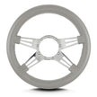 MARK 9 DOUBLE SLOT POLISHED  THICK GRIP LIGHT GREY