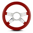 MARK 9 DOUBLE SLOT POLISHED  THICK GRIP BRIGHT RED