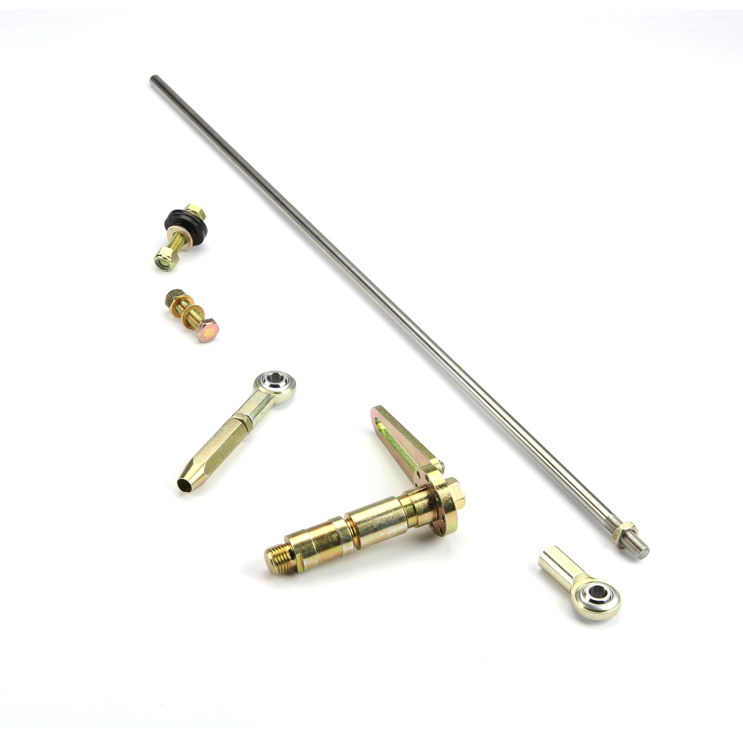 ADJUSTABLE COLUMN SHIFT LINKAGE W/ SELECTOR SHAFT FOR 4R70W/AODE (FLANGE & ARM)