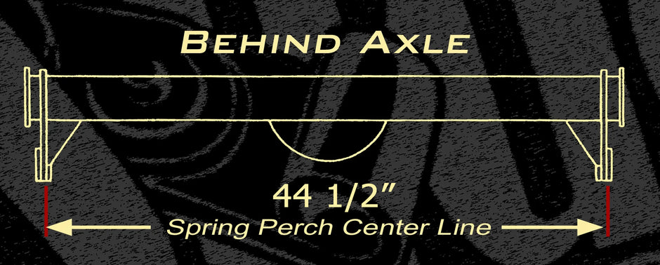 40's Style Rear SuperSlide Spring - 44 1/2" Perch Centers - AJ Series