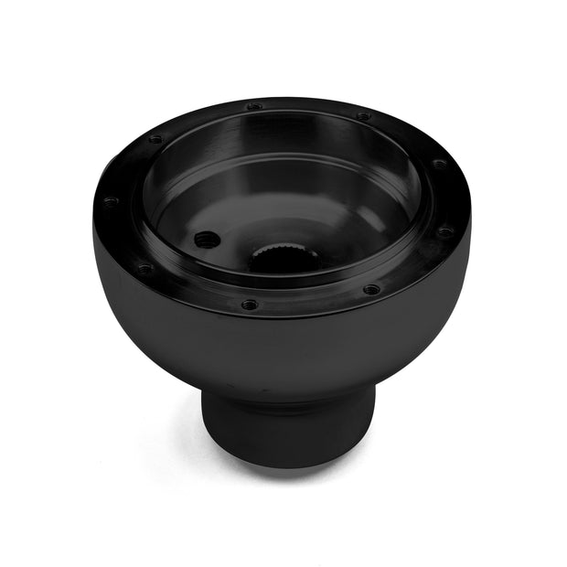 NINE BOLT BLACK BILLET ALUMINUM STEERING WHEEL HUB ADAPTER FOR '41-'75 JEEP