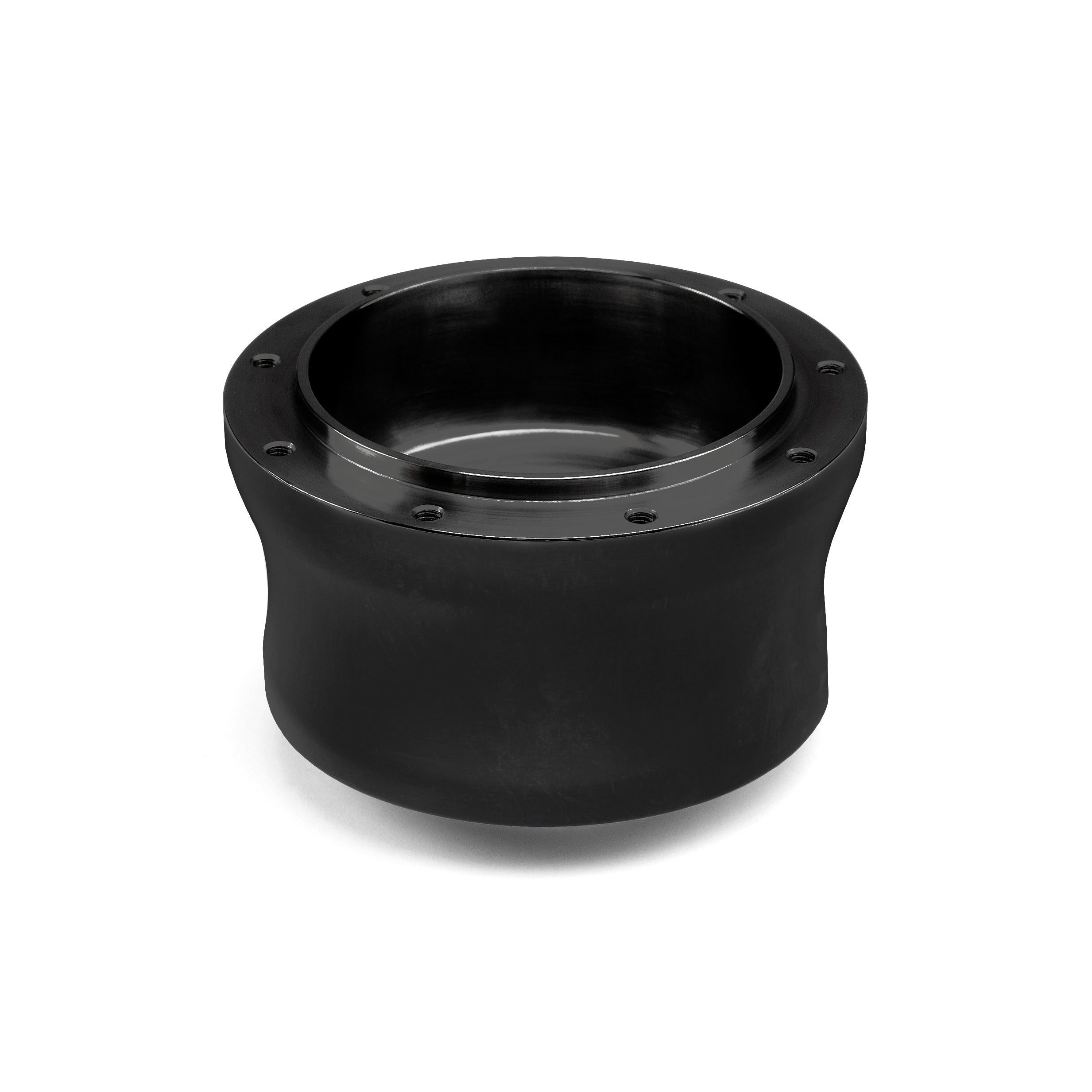 NINE BOLT BLACK BILLET ALUMINUM STEERING WHEEL HUB ADAPTER FOR '02 & UP GM AIR BAG COLUMN