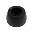 SIX BOLT VETTE TWO SPOKE BLACK BILLET ALUMINUM STEERING WHEEL HUB ADAPTER FOR '67-'94 GM