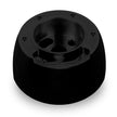 SIX BOLT VETTE THREE SPOKE BLACK BILLET ALUMINUM STEERING WHEEL HUB ADAPTER FOR PRE-'67 GM