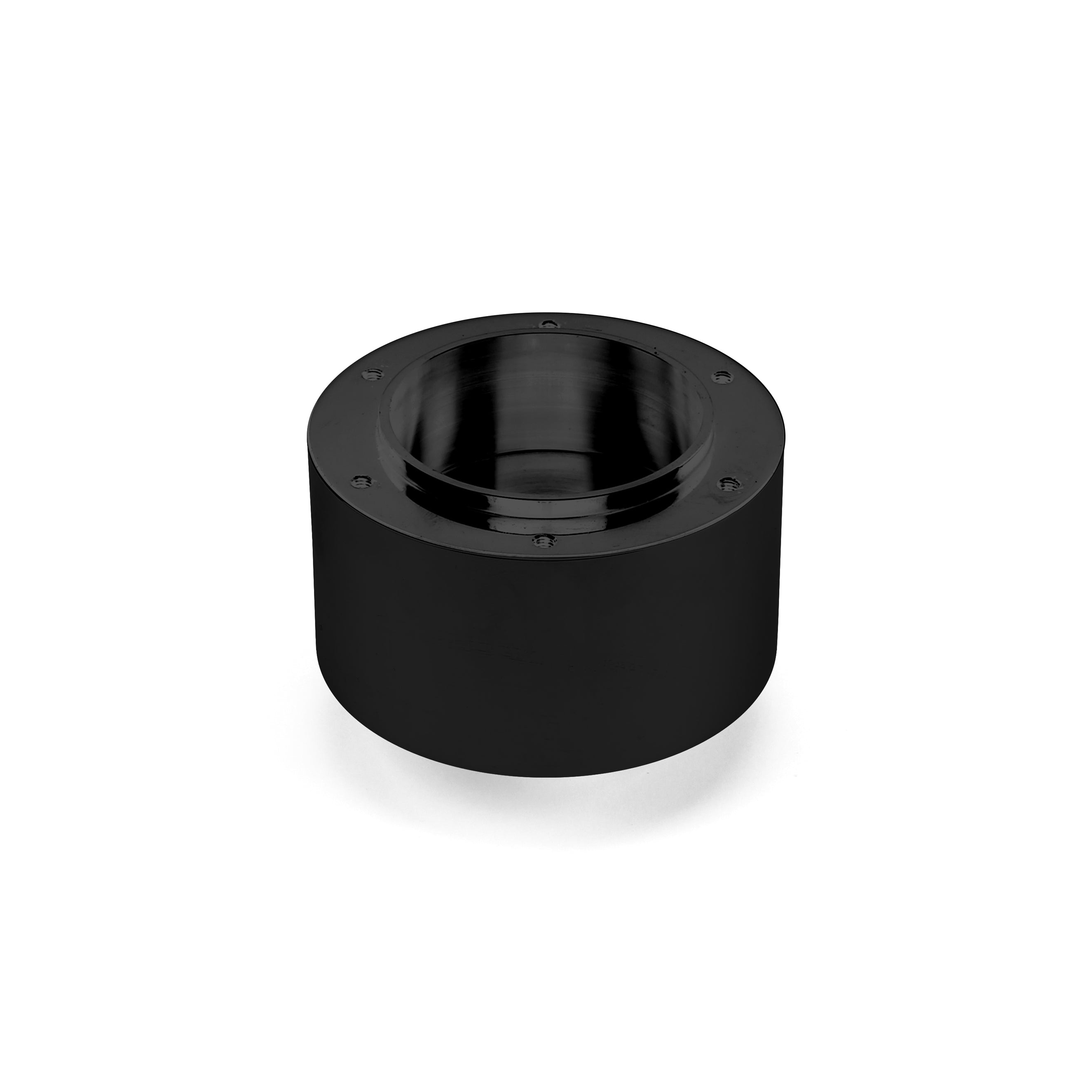 SIX BOLT TRANS AM BLACK BILLET ALUMINUM STEERING WHEEL HUB ADAPTER FOR 67' - '94 GM COLUMN