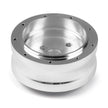 NINE BOLT POLISHED BILLET ALUMINUM STEERING WHEEL HUB ADAPTER FOR '82-'84 FORD NON-AIRBAG WITH NO CONTACT RING