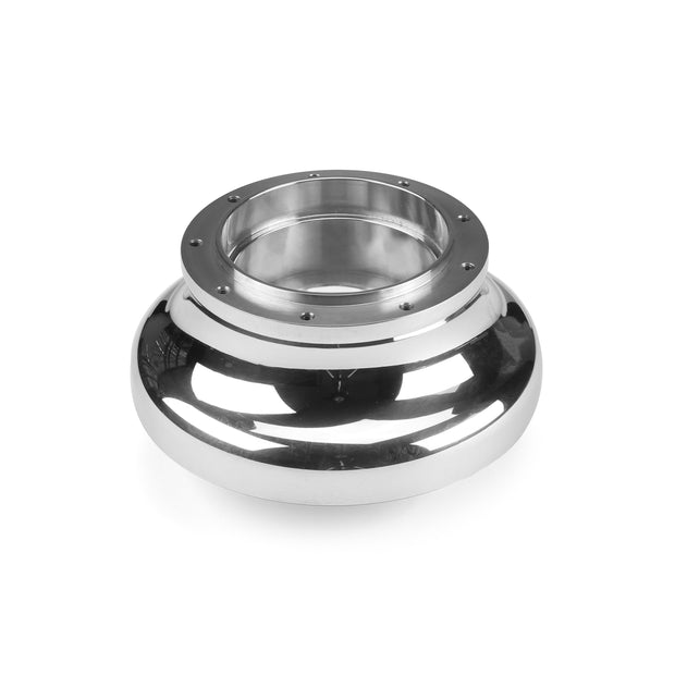 NINE BOLT POLISHED BILLET ALUMINUM STEERING WHEEL HUB ADAPTER FOR '89-'92 FORD NON-AIRBAG