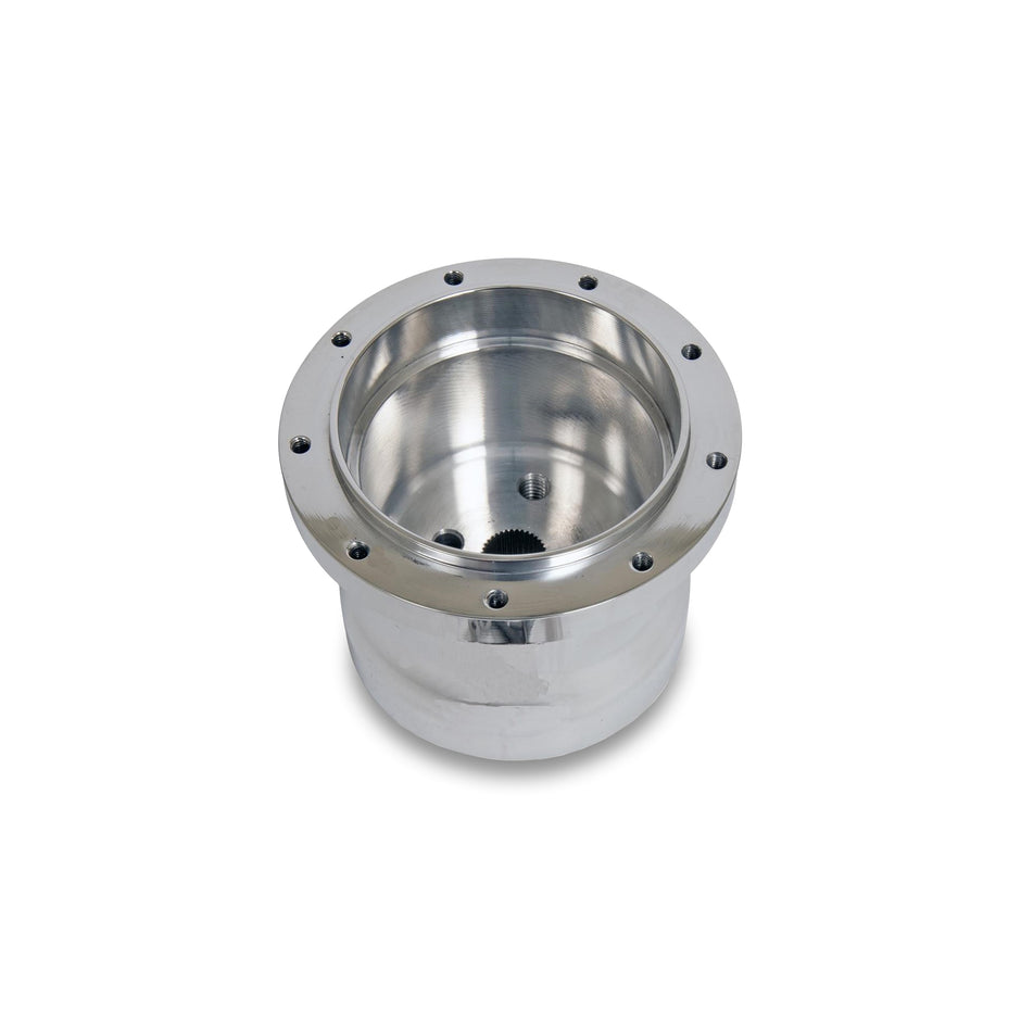NINE BOLT POLISHED BILLET ALUMINUM STEERING WHEEL HUB ADAPTER FOR '54-'66 GM