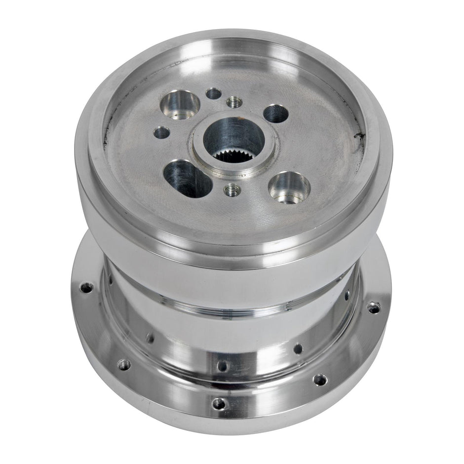 NINE BOLT POLISHED BILLET ALUMINUM STEERING WHEEL HUB ADAPTER FOR '54-'66 GM