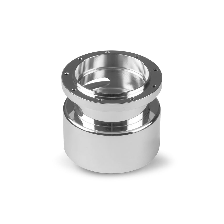 NINE BOLT TELESCOPIC 2" TRAVEL POLISHED BILLET ALUMINUM STEERING WHEEL HUB ADAPTER FOR '84-'90 GM
