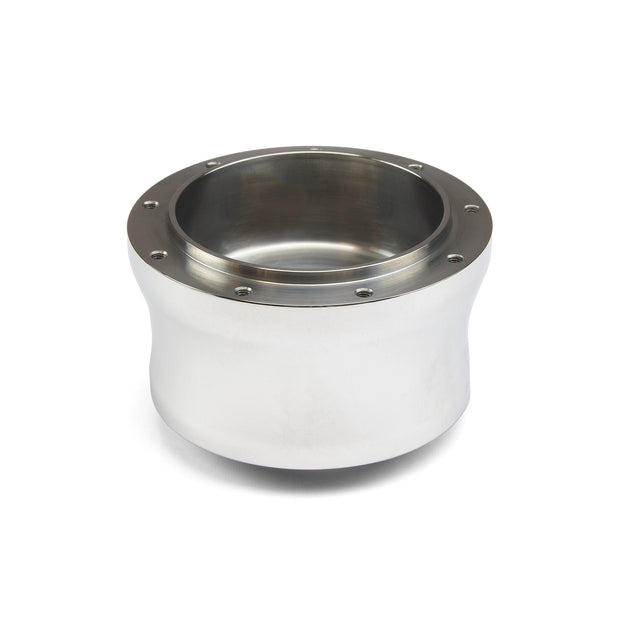 NINE BOLT POLISHED BILLET ALUMINUM STEERING WHEEL HUB ADAPTER FOR '96 & UP GM AIR BAG COLUMNS