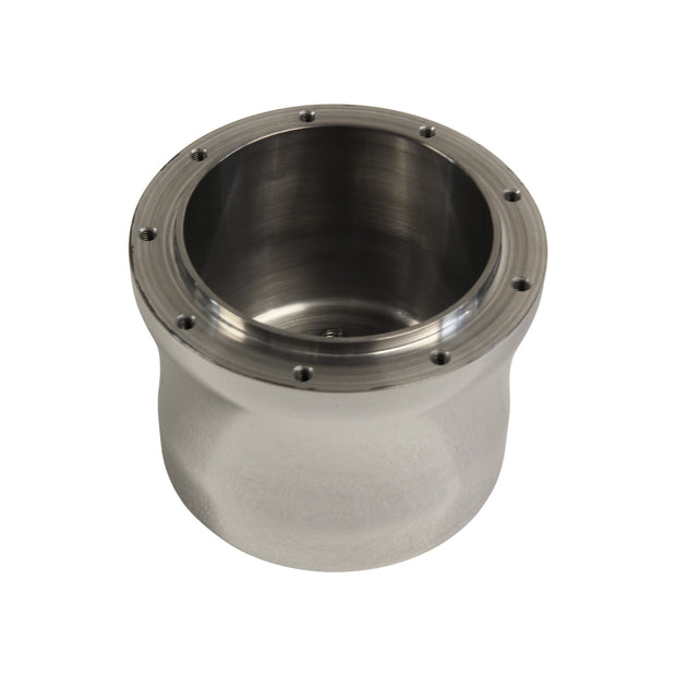 NINE BOLT POLISHED BILLET ALUMINUM STEERING WHEEL HUB ADAPTER FOR JEEP TJ