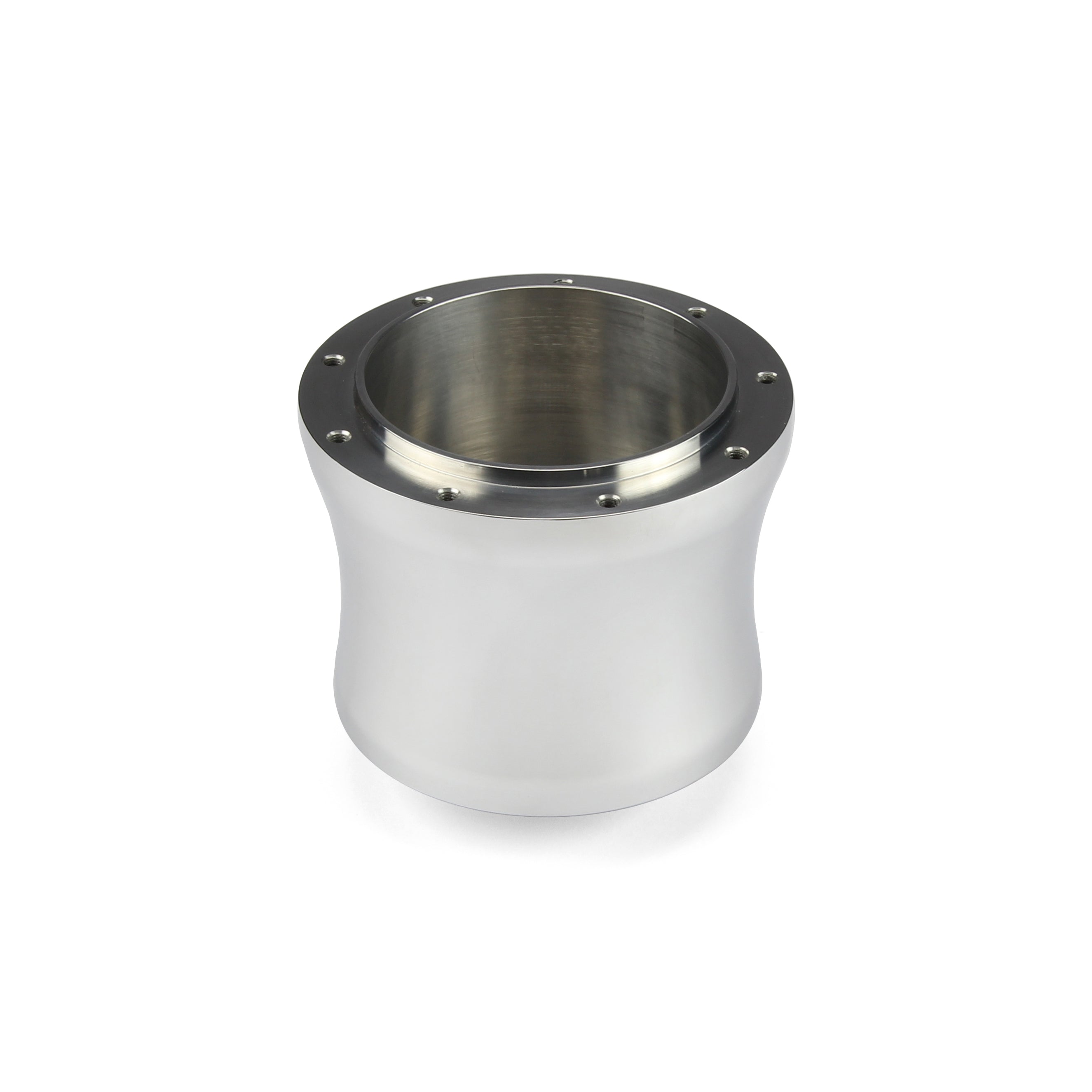 NINE BOLT POLISHED BILLET ALUMINUM STEERING WHEEL HUB ADAPTER FOR '95-'00 GM AIR BAG COLUMNS