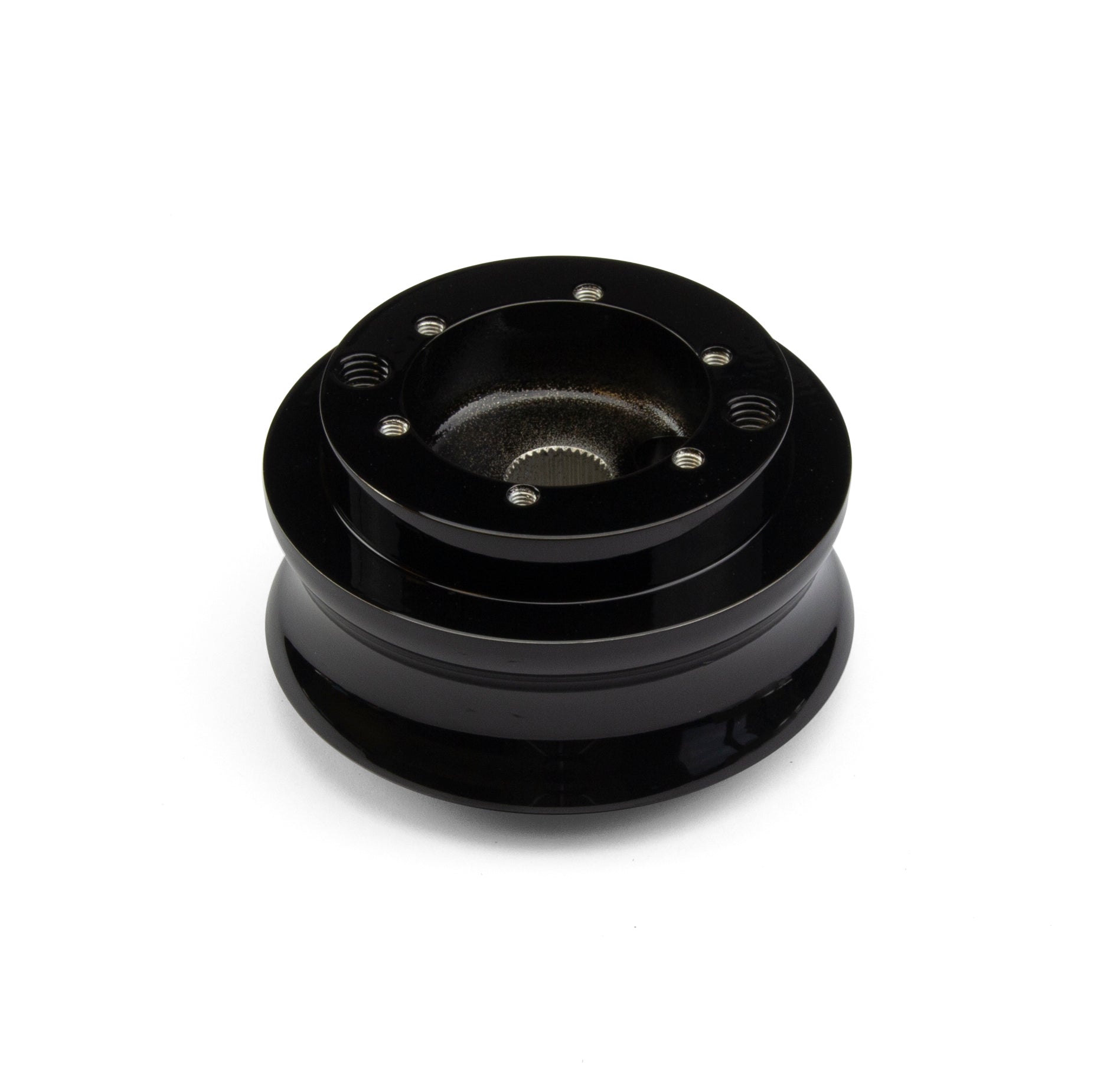 MARK 40 BLACK BILLET ALUMINUM STEERING WHEEL HUB ADAPTER FOR '67-'94 GM