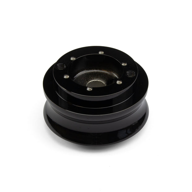 MARK 40 BLACK BILLET ALUMINUM STEERING WHEEL HUB ADAPTER FOR '67-'94 GM