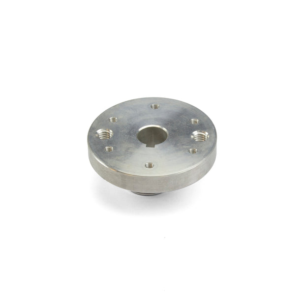 MARK 40 MACHINED FINISH BILLET ALUMINUM STEERING WHEEL HUB ADAPTER FOR EARLY FORD WITH KEYWAY