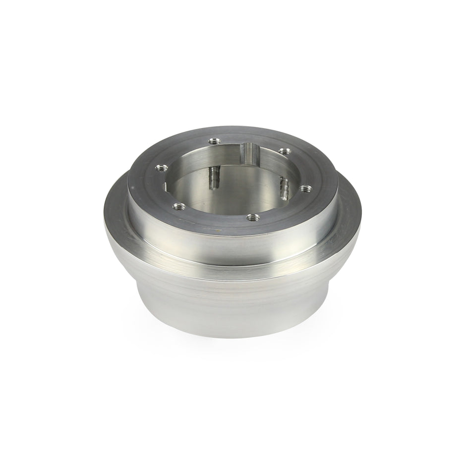 THREE BOLT TO SIX BOLT MARK 40 MACHINED FINISH BILLET ALUMINUM STEERING WHEEL HUB ADAPTER PLATE