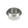 THREE BOLT TO SIX BOLT MARK 40 MACHINED FINISH BILLET ALUMINUM STEERING WHEEL HUB ADAPTER PLATE