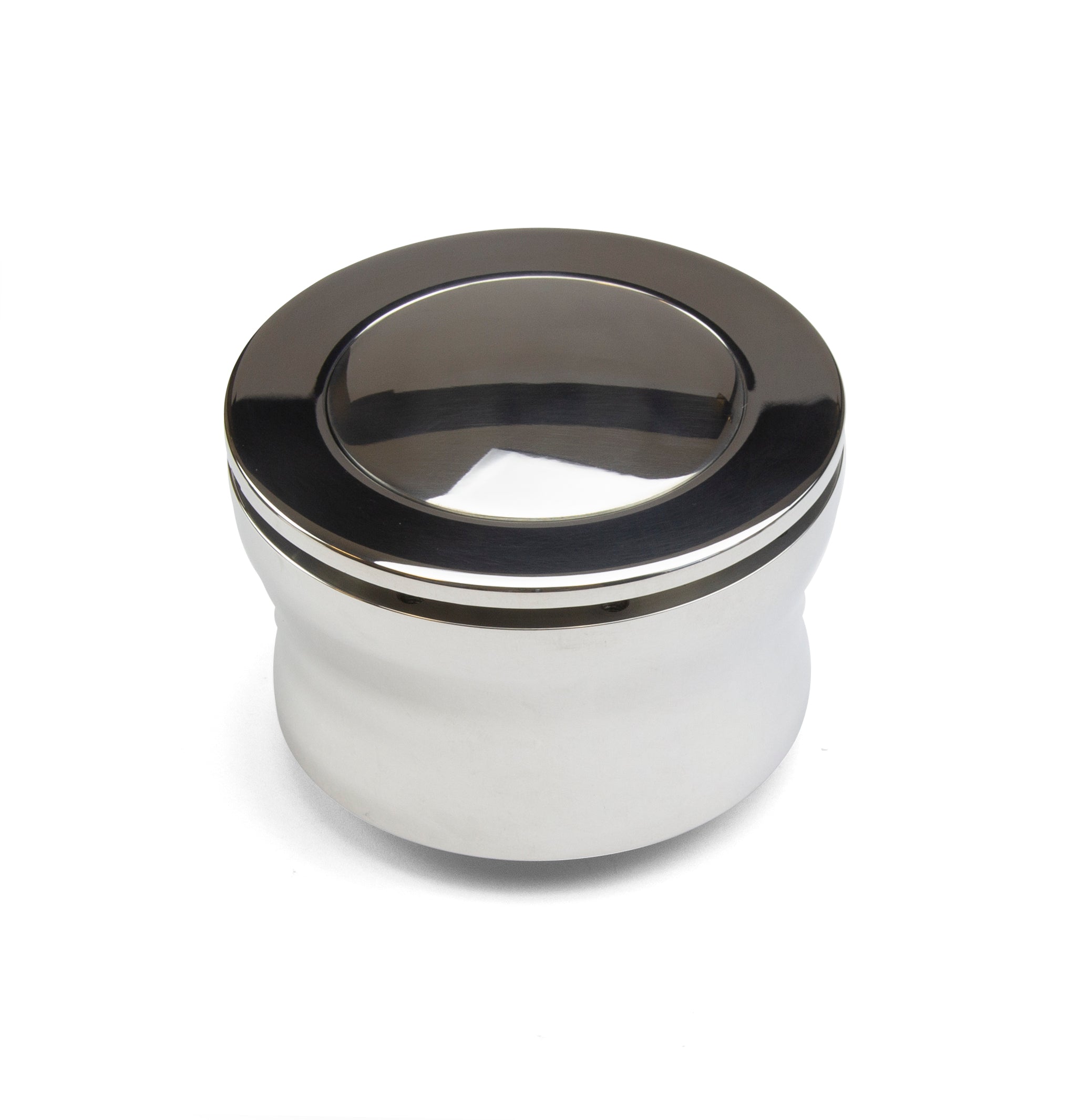 NINE BOLT POLISHED BILLET ALUMINUM STEERING WHEEL HUB ADAPTER FOR '67-'94 GM WITH POLISHED FULL COVER HORN BUTTON