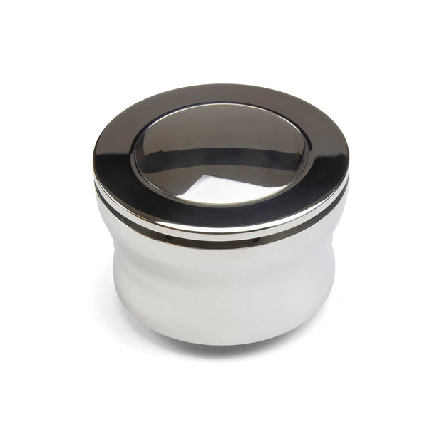 NINE BOLT POLISHED BILLET ALUMINUM STEERING WHEEL HUB ADAPTER FOR '67-'94 GM WITH POLISHED FULL COVER HORN BUTTON