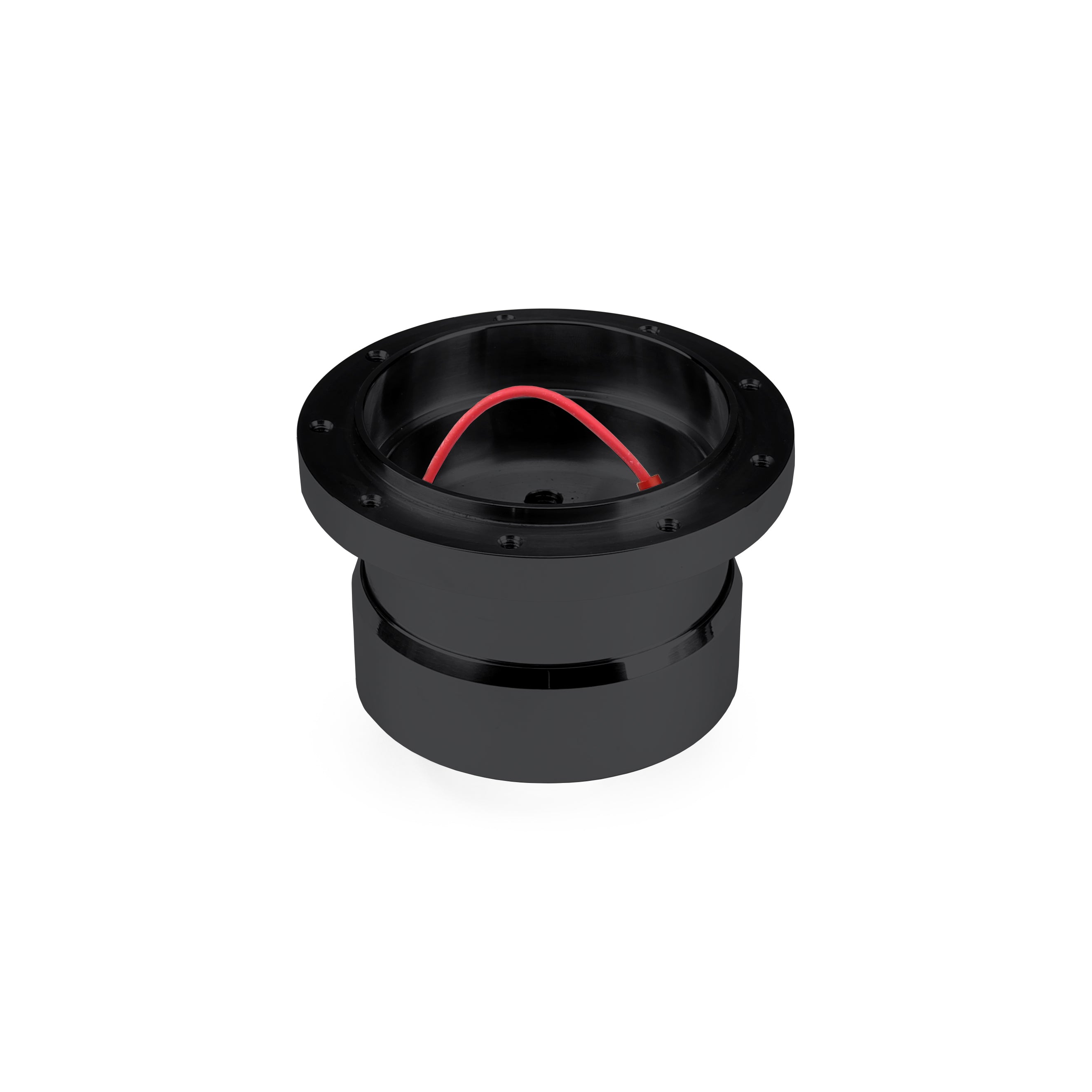 NINE BOLT ADJUSTABLE BLACK BILLET ALUMINUM STEERING WHEEL HUB ADAPTER FOR '61-'77 FORD
