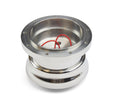 NINE BOLT ADJUSTABLE POLISHED BILLET ALUMINUM STEERING WHEEL HUB ADAPTER FOR '67-'79 FORD RANGER, BRONCO II