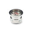 NINE BOLT ADJUSTABLE POLISHED BILLET ALUMINUM STEERING WHEEL HUB ADAPTER FOR '67-'91 FORD NON-AIRBAG