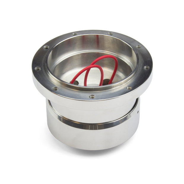 NINE BOLT ADJUSTABLE POLISHED BILLET ALUMINUM STEERING WHEEL HUB ADAPTER FOR FORD FALCON, FAIRLANE, RANCHERO